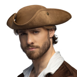 Hnedá pirátska čiapka Charles